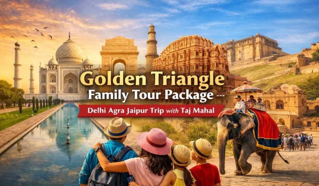 Golden Triangle Family Tour Package – Delhi Agra Jaipur Trip with Taj Mahal
