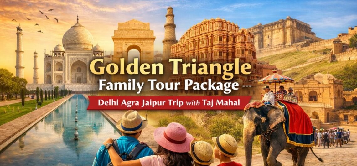 Golden Triangle Family Tour Package – Delhi Agra Jaipur Trip with Taj Mahal